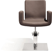  Sibel Attractio Styling Chair Brown / Square Base 