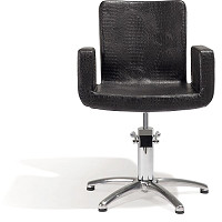  Sibel Attractio Styling Chair Croco Black / 5-Star-Base 