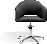 Sibel Sensum Styling Chair Black with Beige Stitching / 5-Star-Base 
