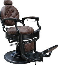  Barburys Barber Chair Malone in Retro Brown Outer Material by Sibel 
