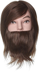  Efalock BEN w/ beard human hair brown 25 cm 