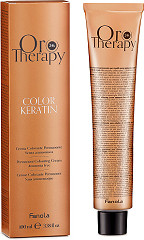 Fanola Oro Puro Therapy Color Keratin 6.34 Dark Blonde Golden Copper 100ml 