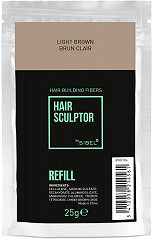  Hair Sculptor Hair Building Fibers Refill Light Brown 25 g 