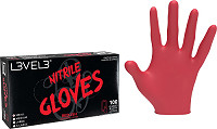 L3VEL3 Nitrile Gloves Small Red-ish