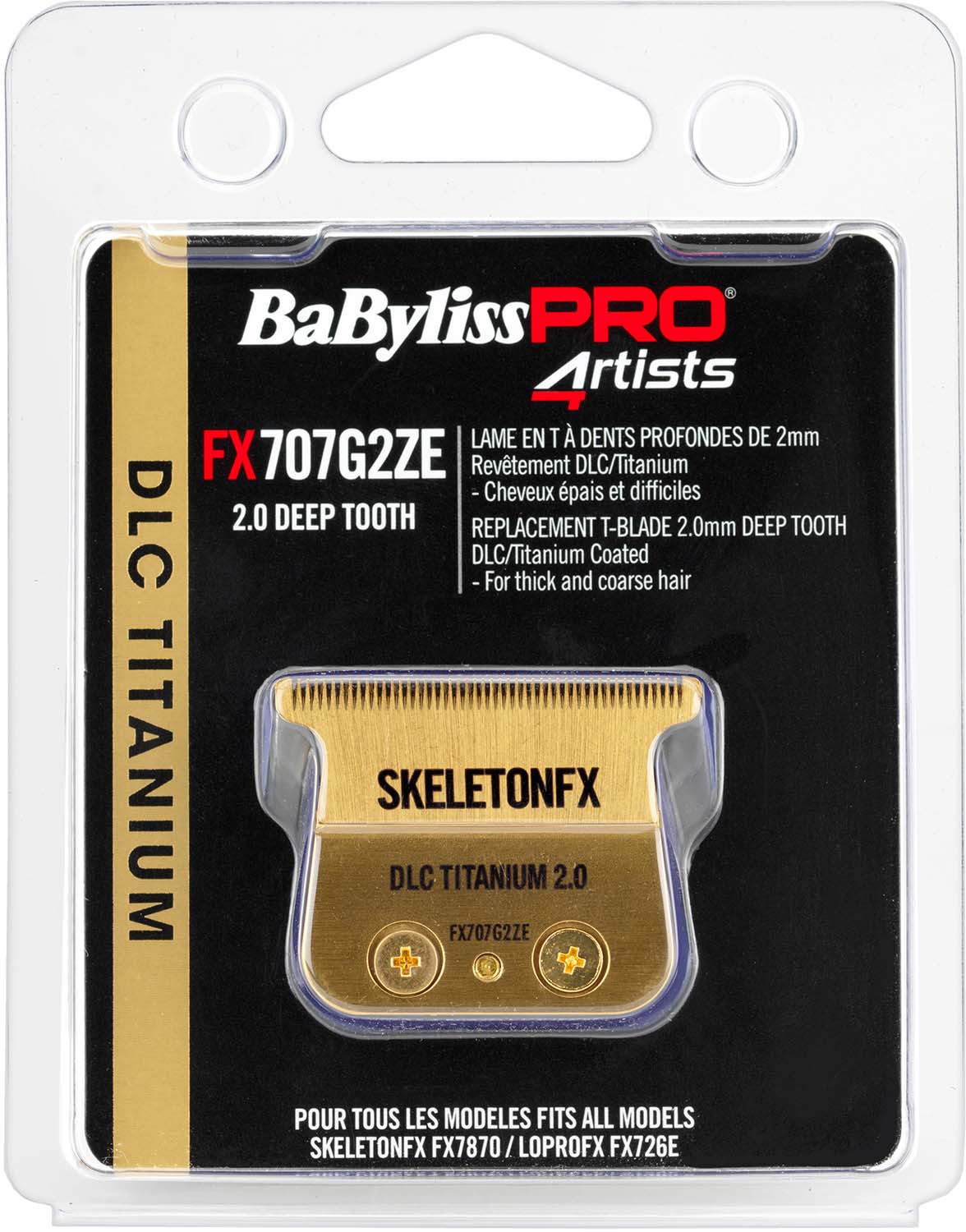  BaByliss PRO SkeletonFx Titanium 2.0 Blade Gold 