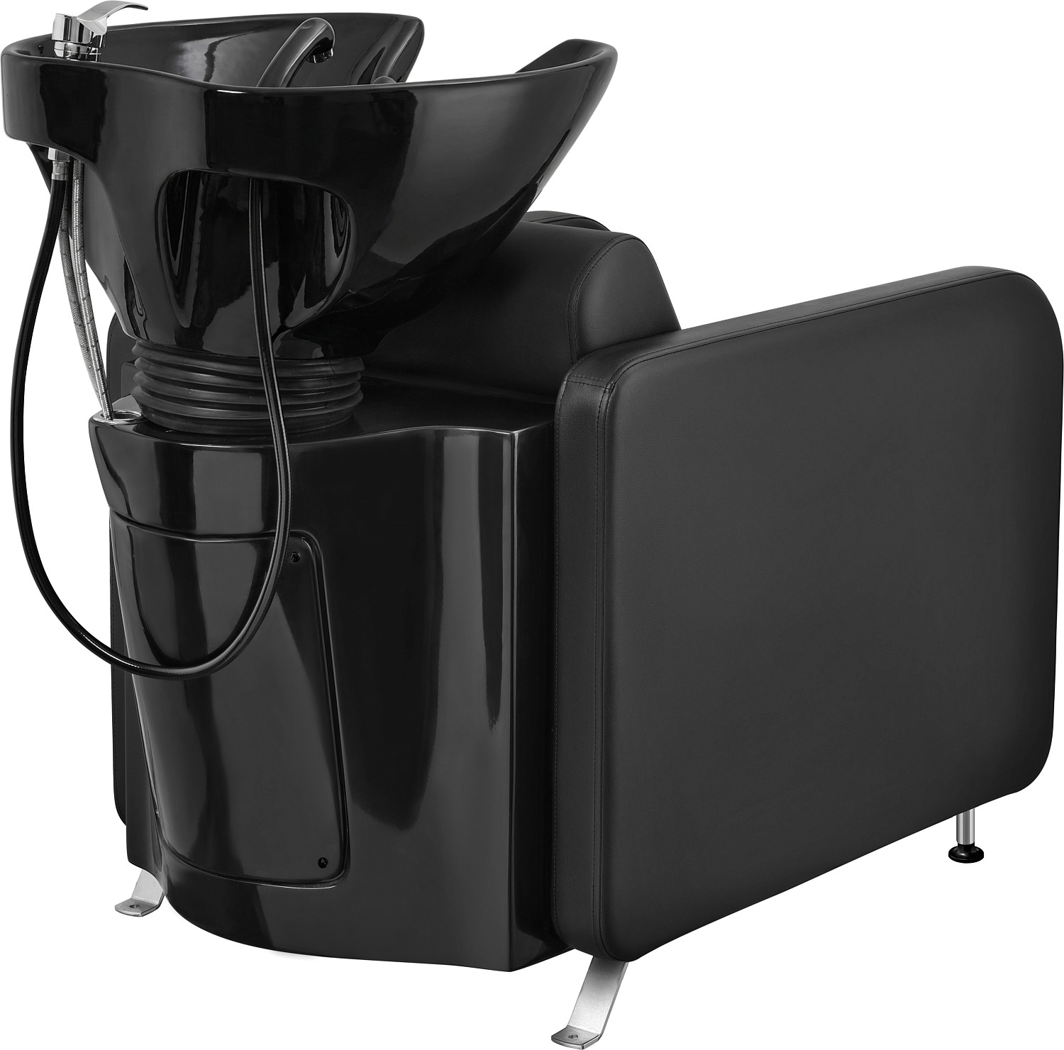  Hairway Backwash "Kubus", Seat black, washbasin black 
