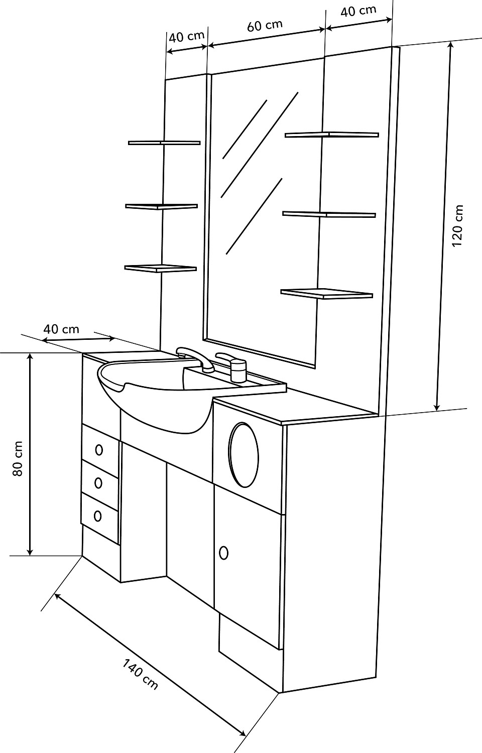 Sibel Elliott Barber Styling Station 