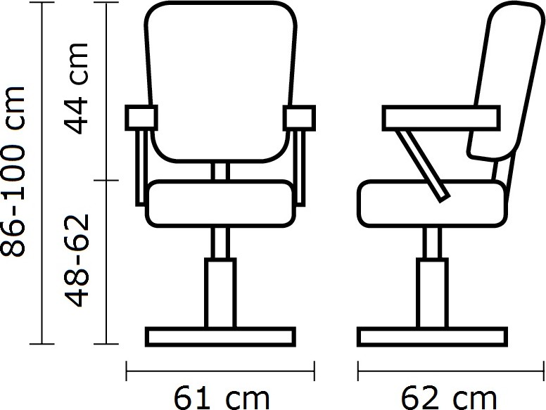  Hairway Styling Chair "Valeria" 