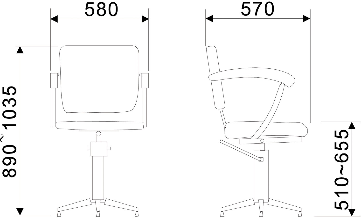  Comair London with movable back rest 