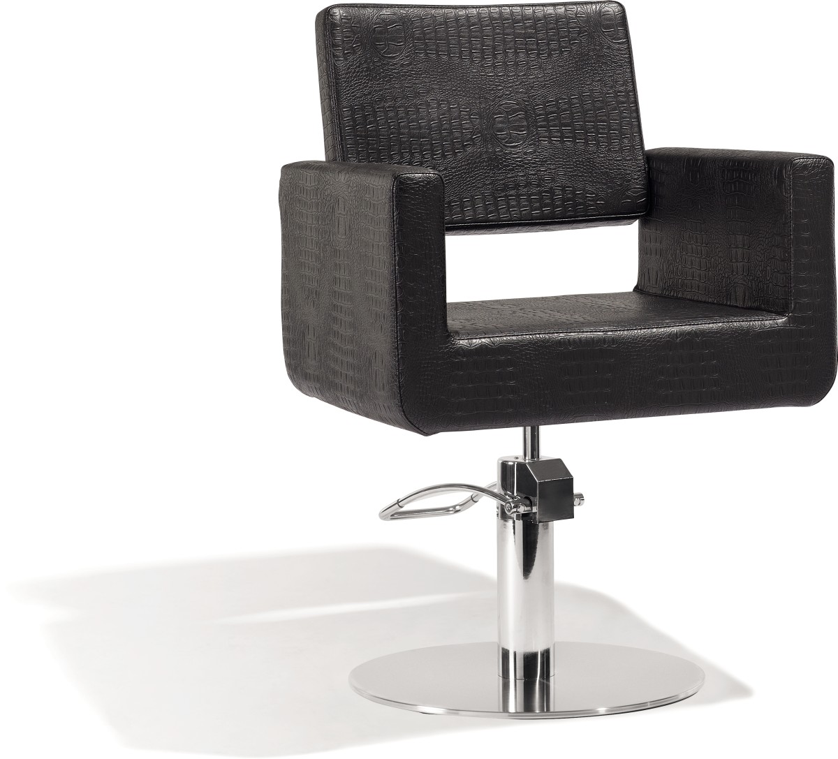  Sibel Felicitas Styling Chair Croco Black / Round Base 