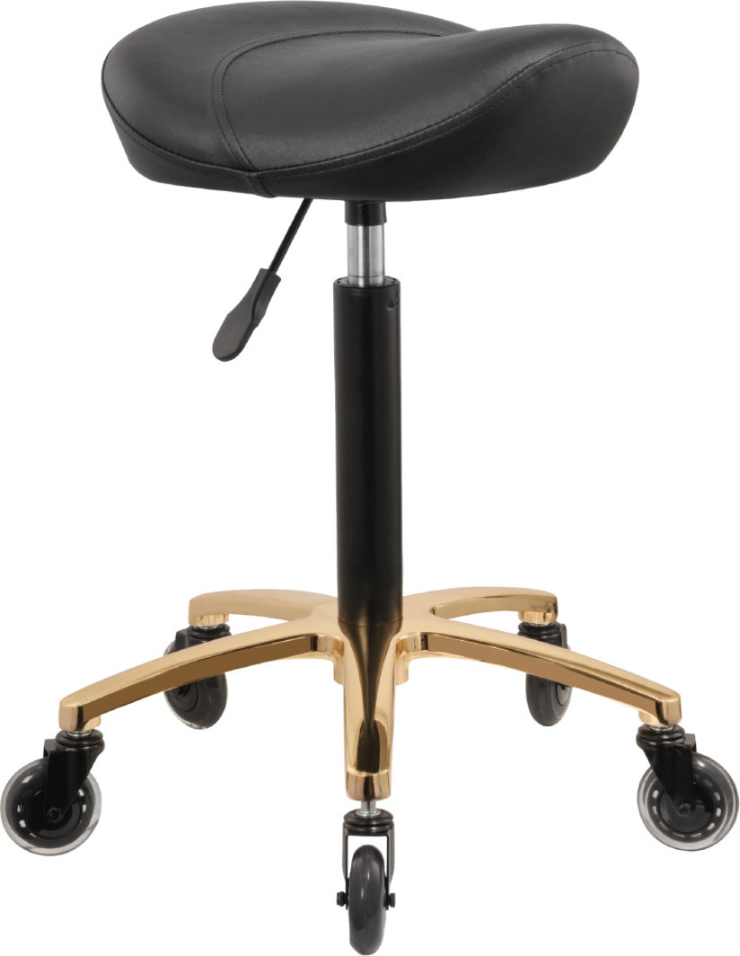  Hairway Saddle Stool &raquo;Orbit&laquo; black/gold 