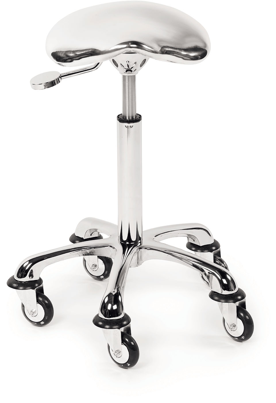  Sibel RollerCoaster Eccentric rolling stool - silver metallic 