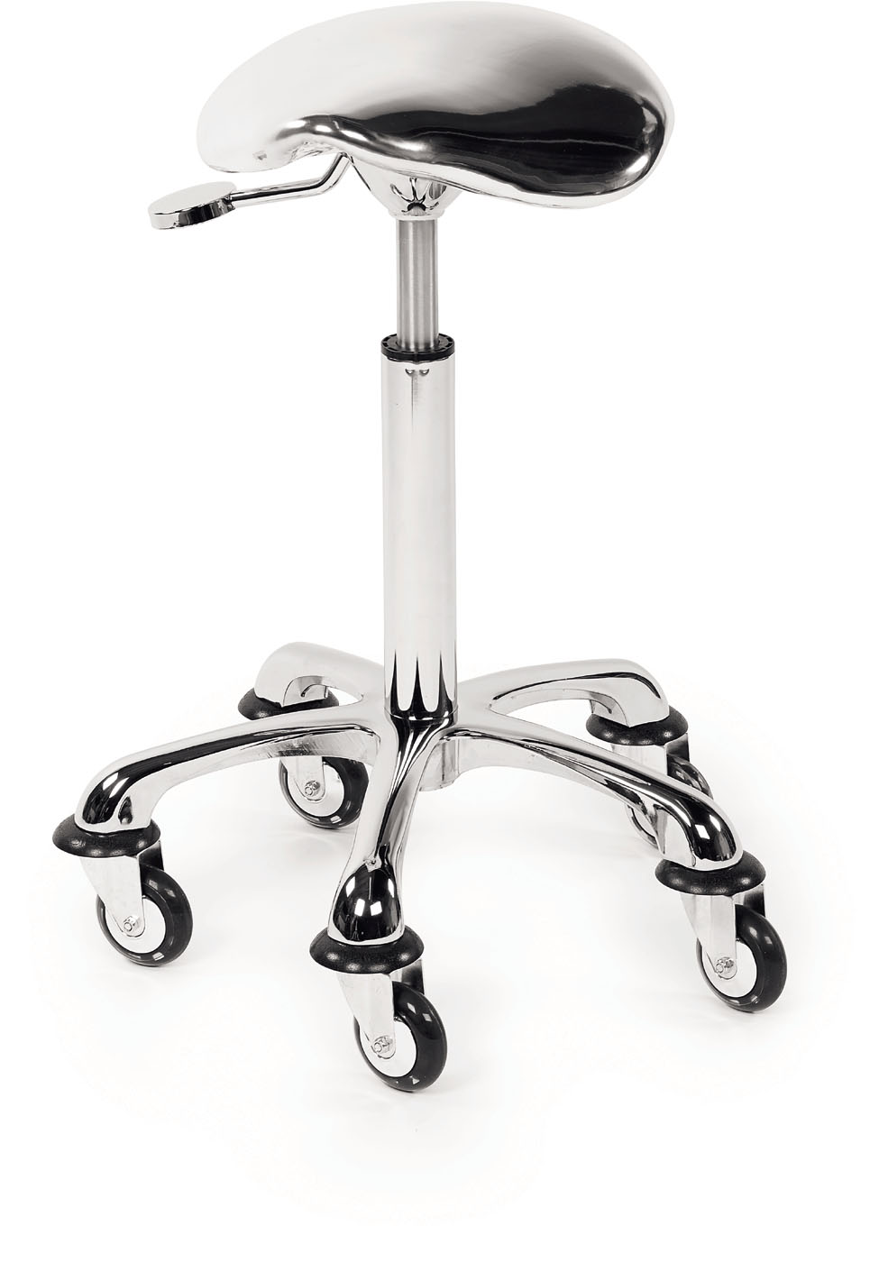 Sibel RollerCoaster Eccentric rolling stool - silver metallic 