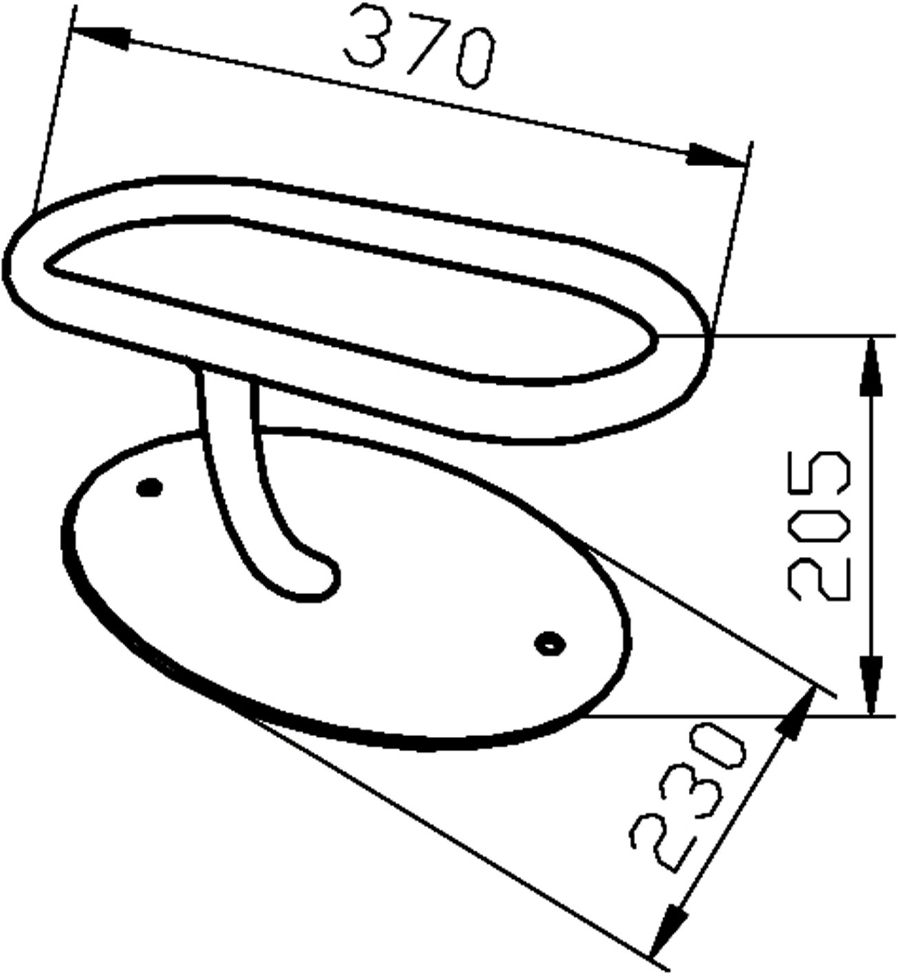  Comair Oslo Footrest 