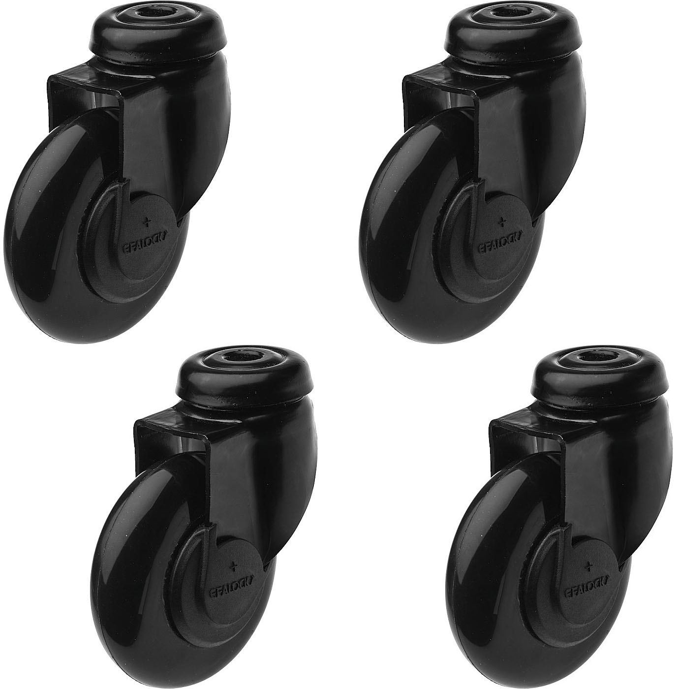  Efalock Clic Tec Rolls black for Piccolo 4 pieces 