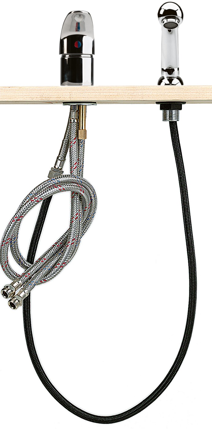  Sibel Chromed Mixing Tap + Handshower Chromed 