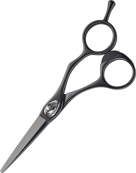 Joewell Black Titanium Skull BT 60 6“ offset cutting scissors with scull  screw 