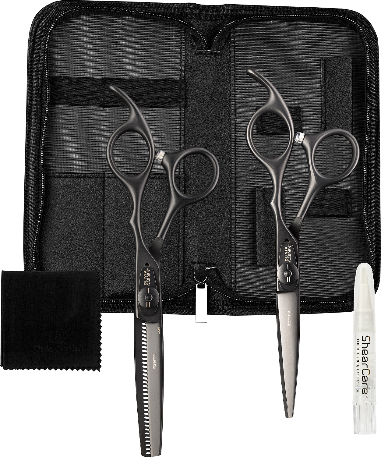  Olivia Garden Xtreme Matt Black Set of 2 
