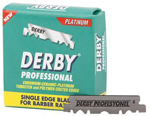  Derby Professional Single Edge Razor Blades 