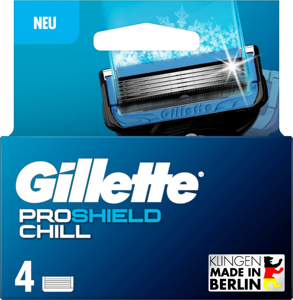  Gillette Pack of 4 ProShield Chill Blades 