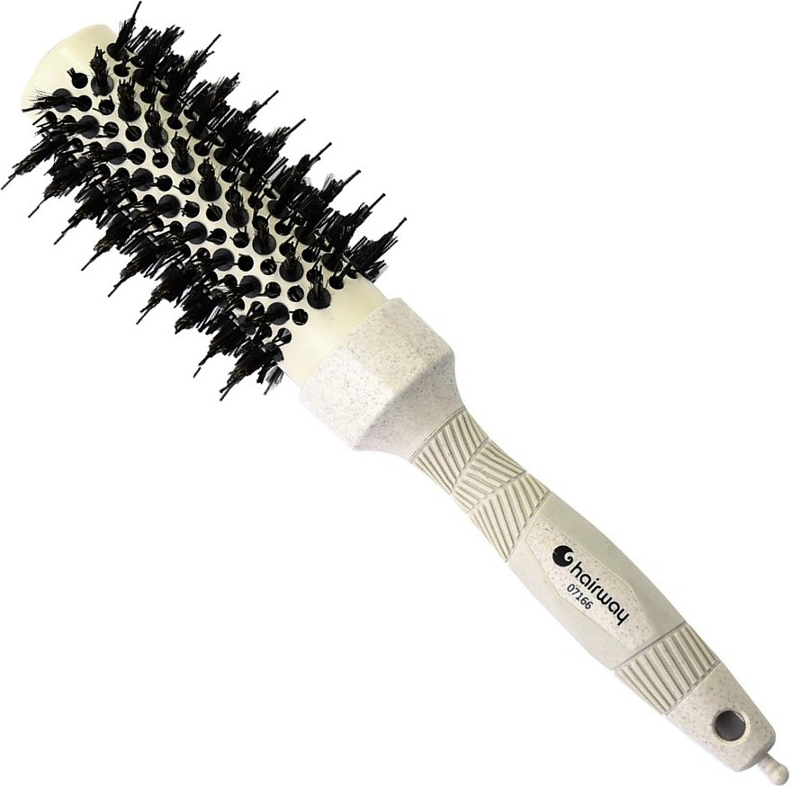  Hairway Thermo brush Organica with Wild Boar Bristles Beige &Oslash; 34/74 mm 