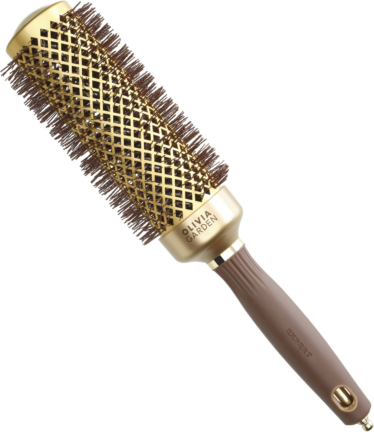  Olivia Garden Expert Blowout Speed Wavy Bristles Gold Brown 45 mm 