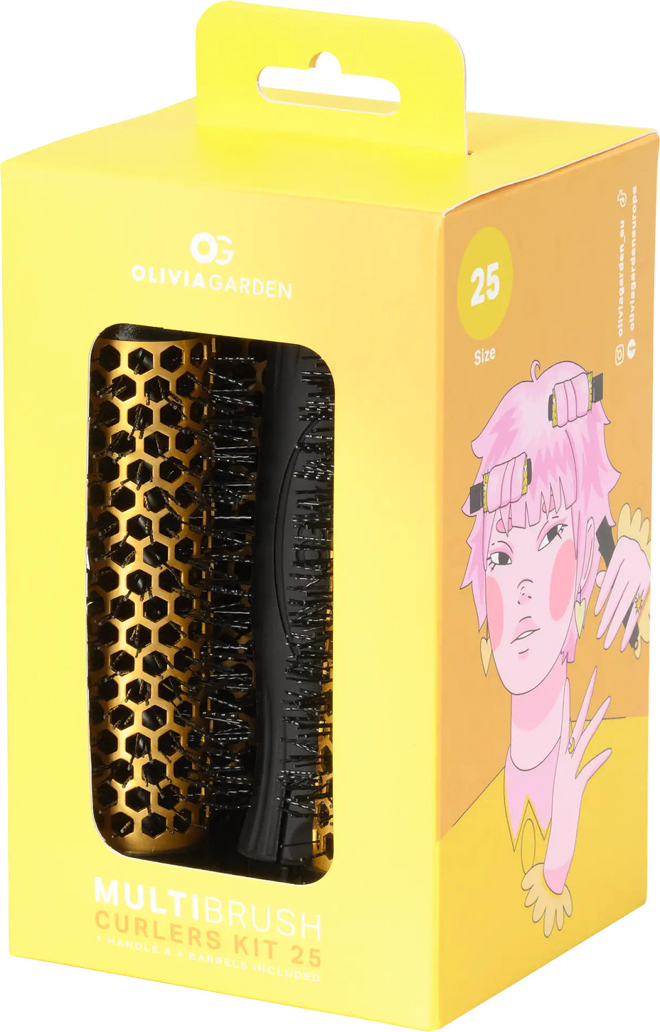  Olivia Garden Multibrush Set of 4 &Oslash;25 mm 