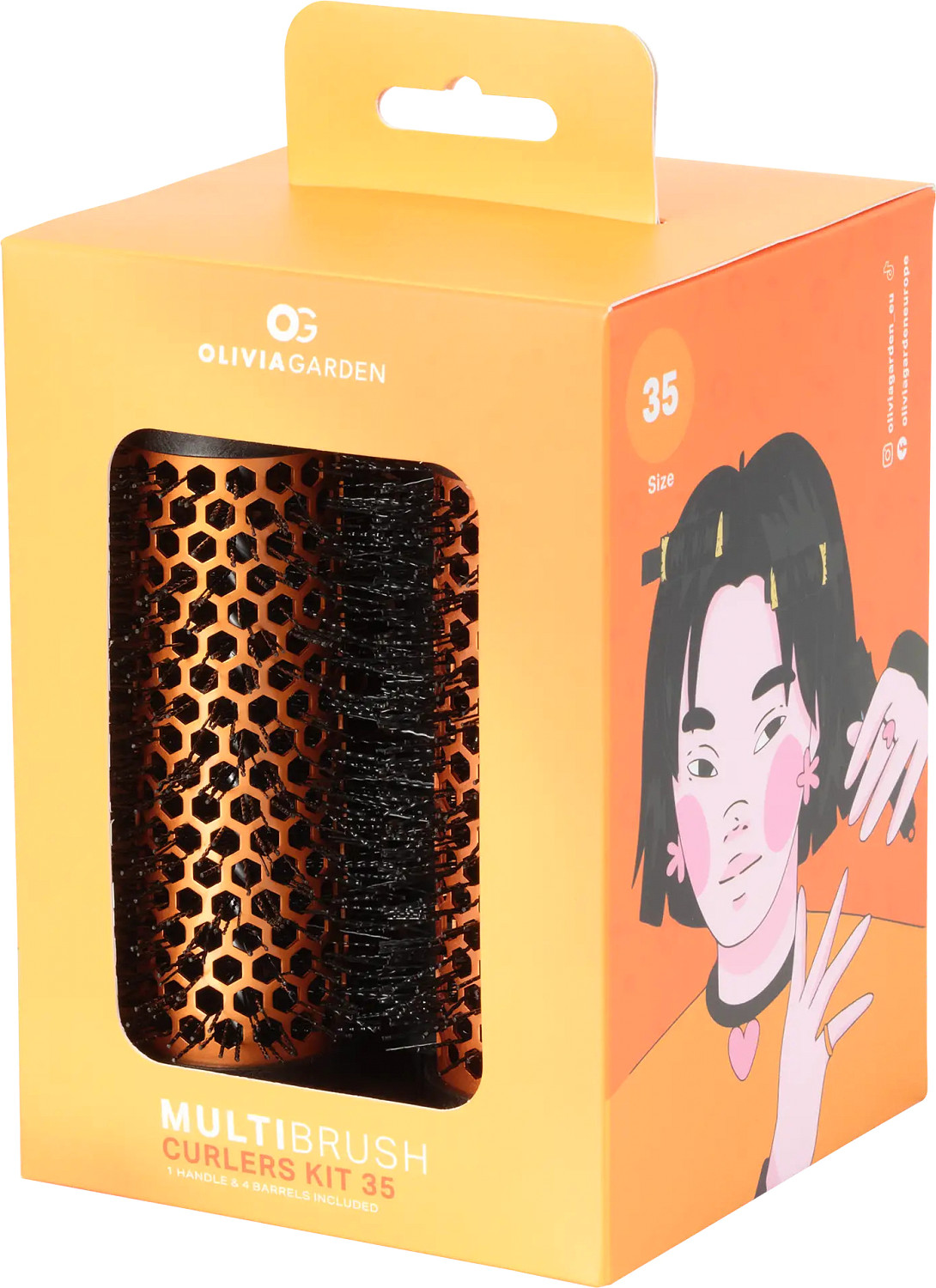  Olivia Garden Multibrush Set of 4 &Oslash;35 mm 