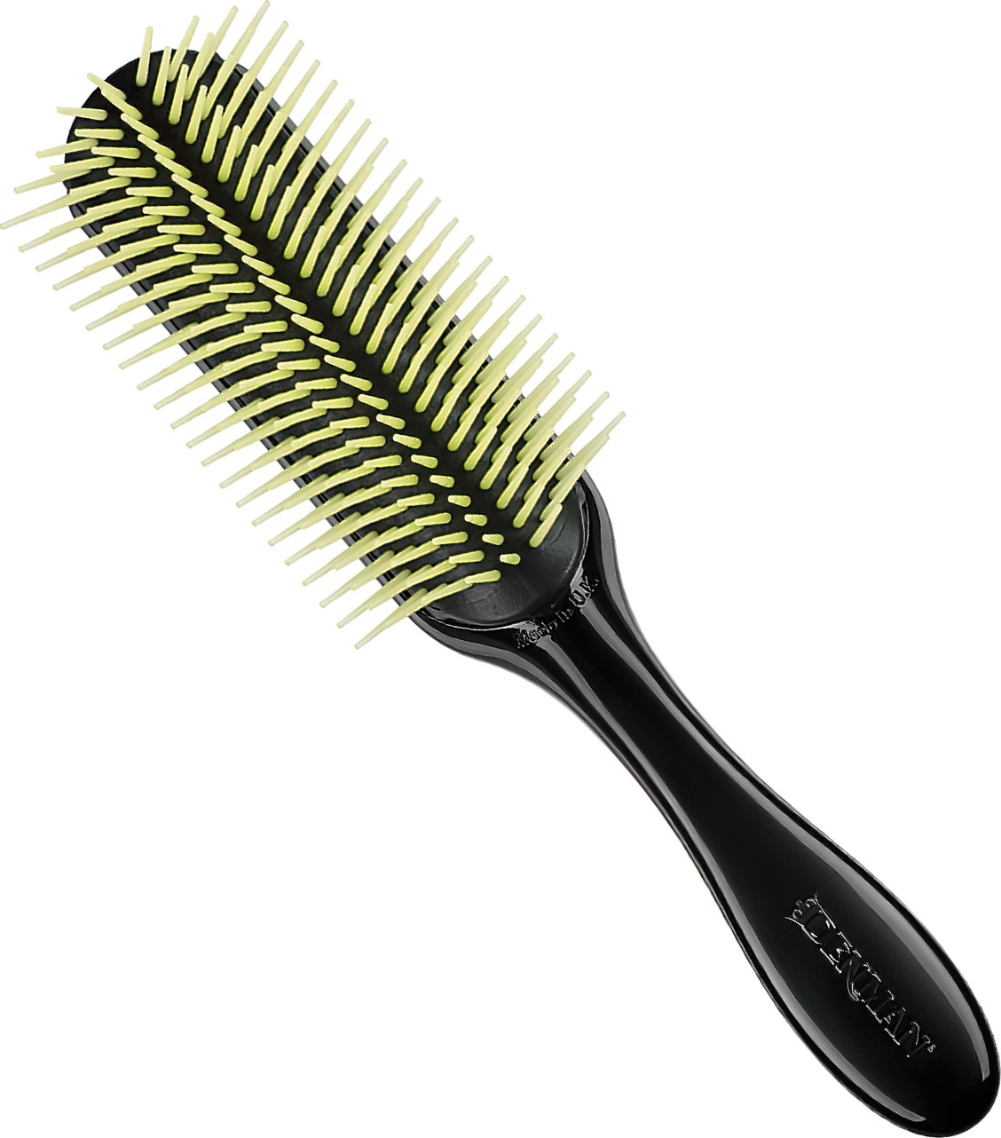 Denman D4 Black with green bristles 