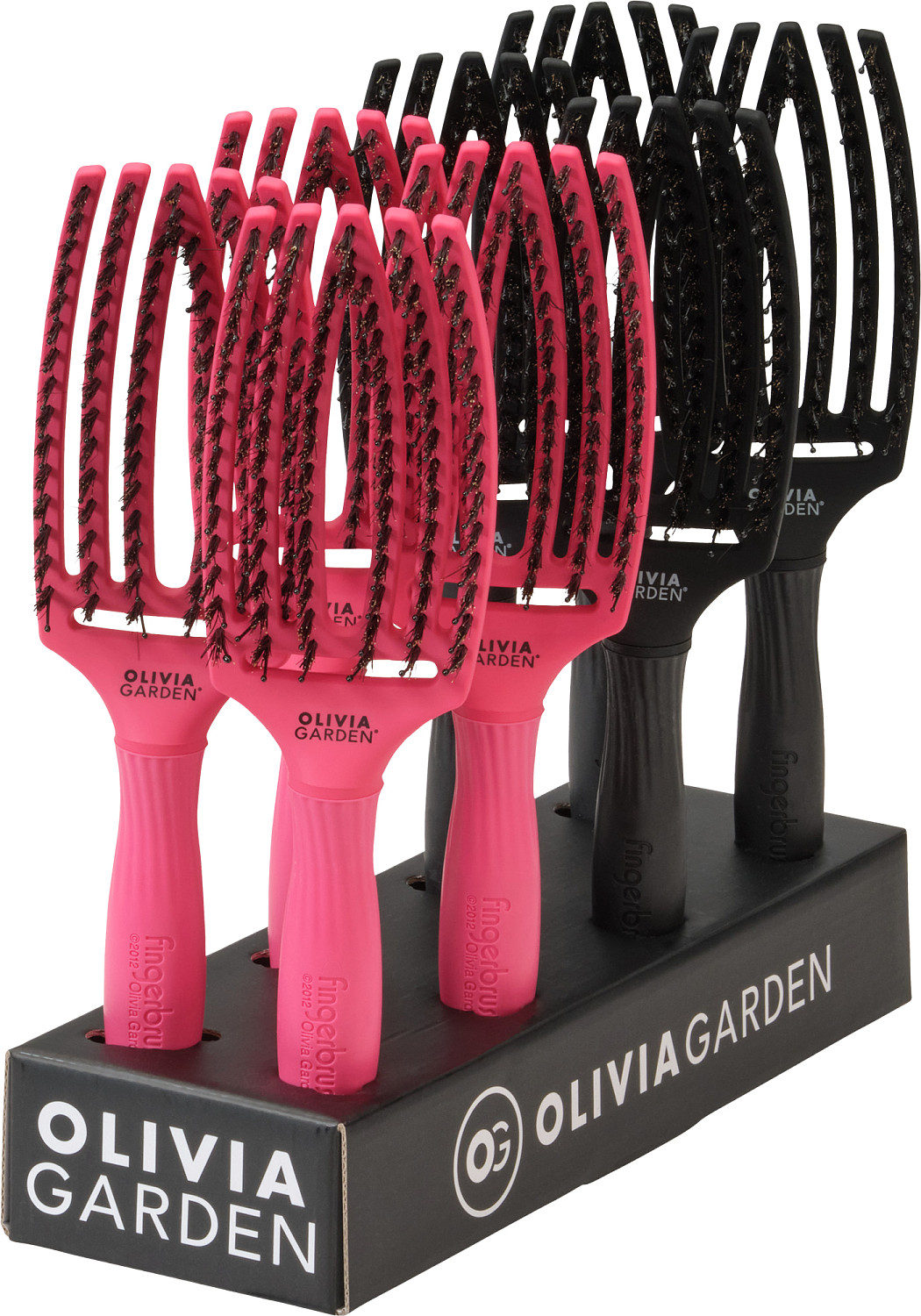  Olivia Garden Fingerbrush Combo Medium Display Pink/Full black 