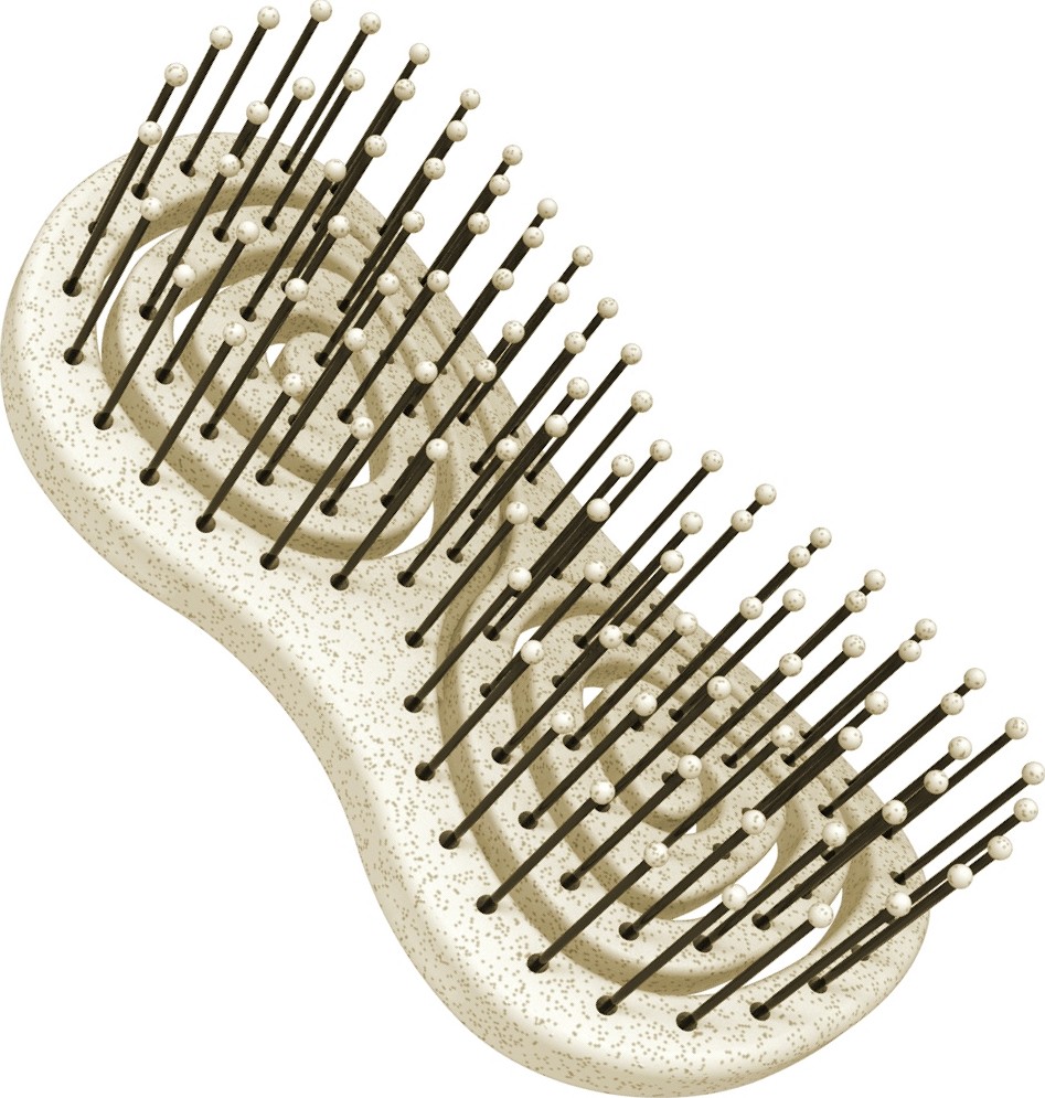  Hairway Wellness hair brush Organica beige 