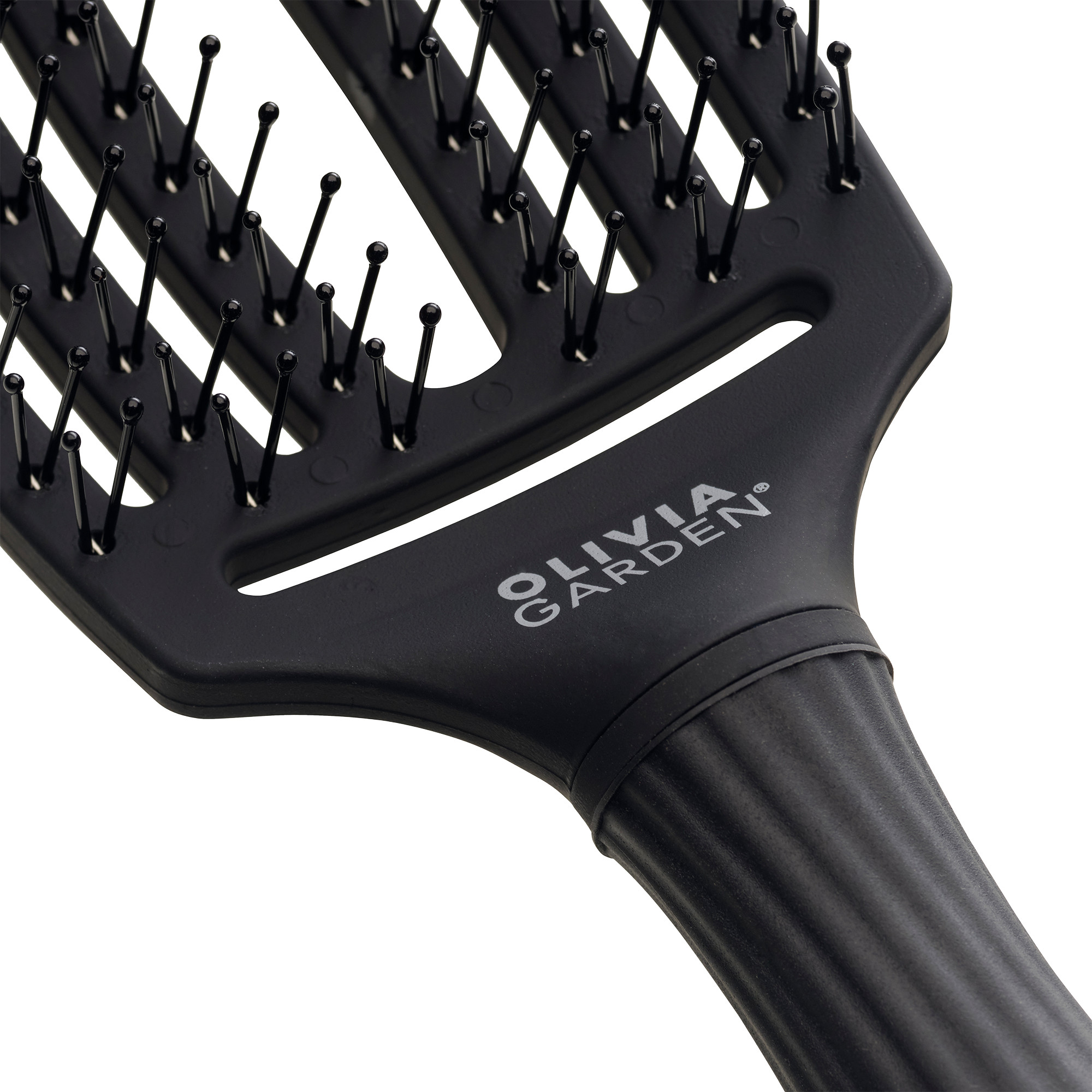  Olivia Garden Fingerbrush Double Medium Full Black 