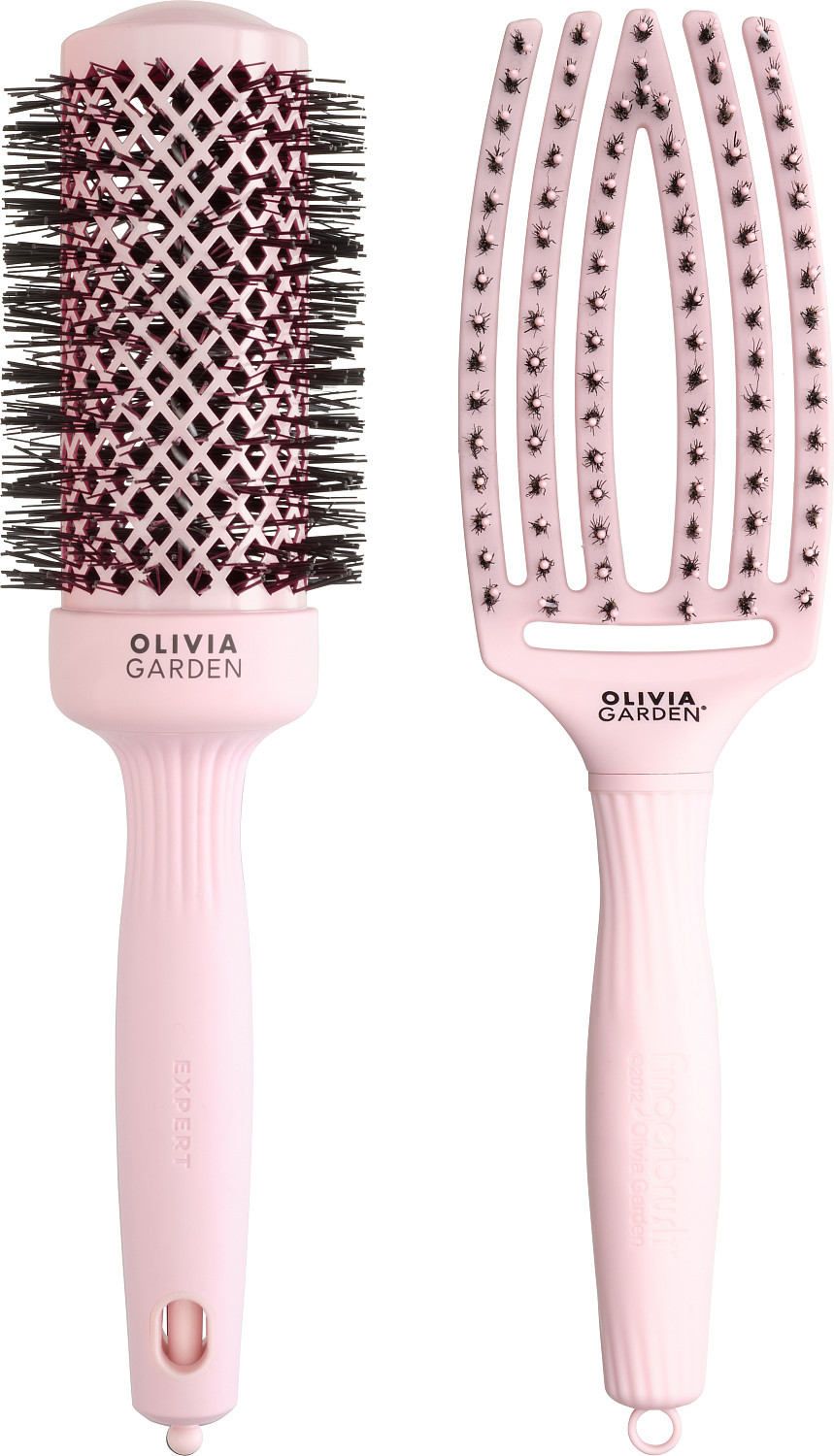  Olivia Garden Pastel Pink 2-piece brush set 
