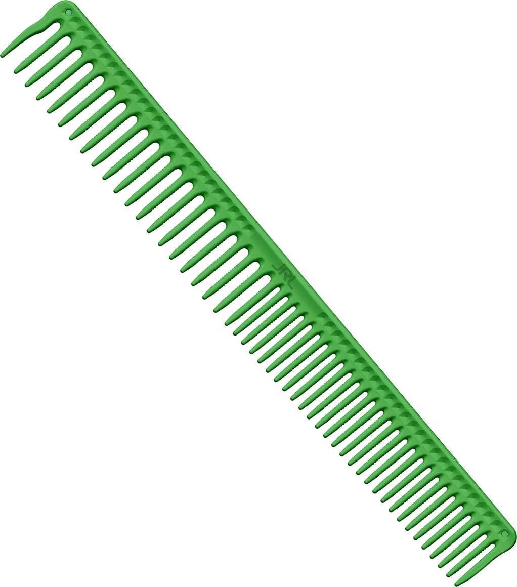  JRL J306 Long Round Tooth Comb 9" Green 