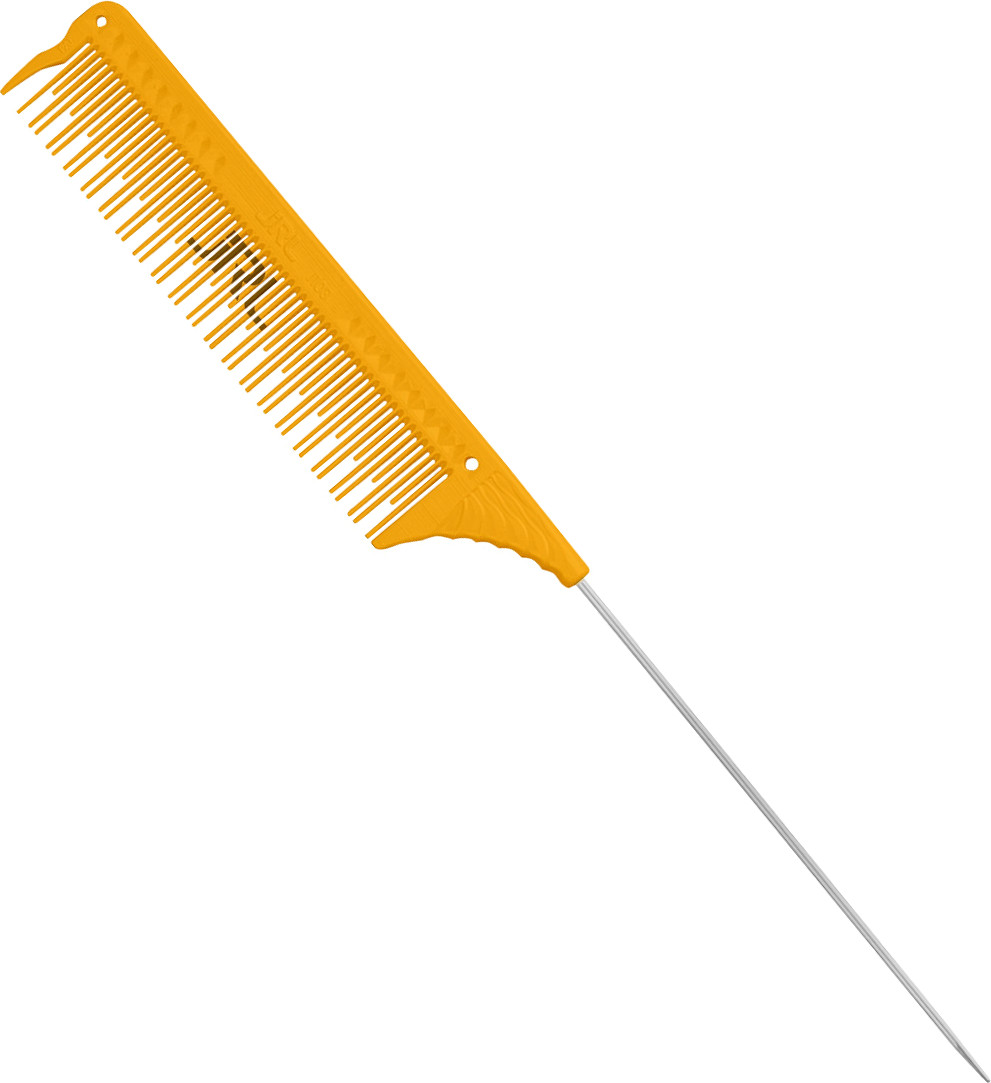  JRL Teasing Comb with Pin Tail 8.8" Yellow 