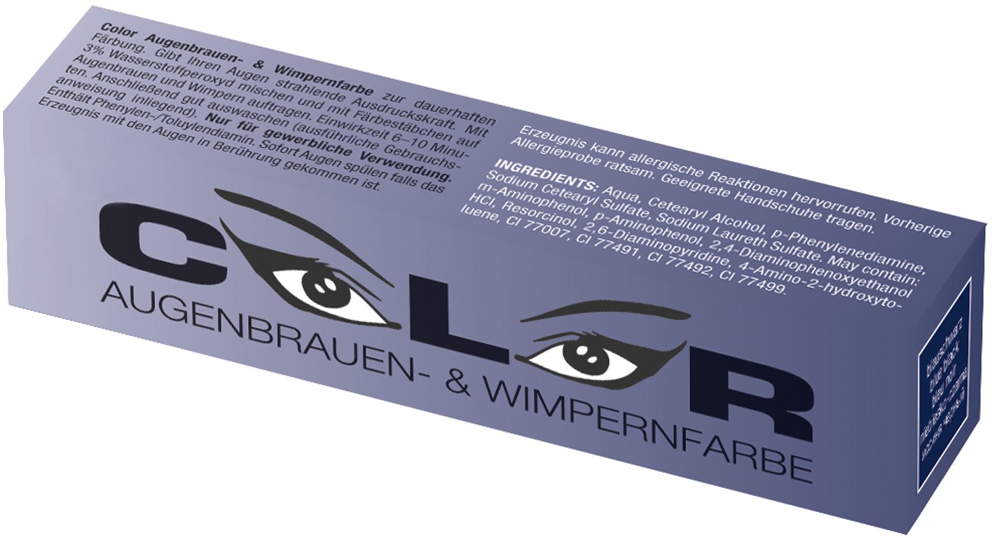  Comair COLOR Eyebrow and eyelash colour, 15 ml blue black 