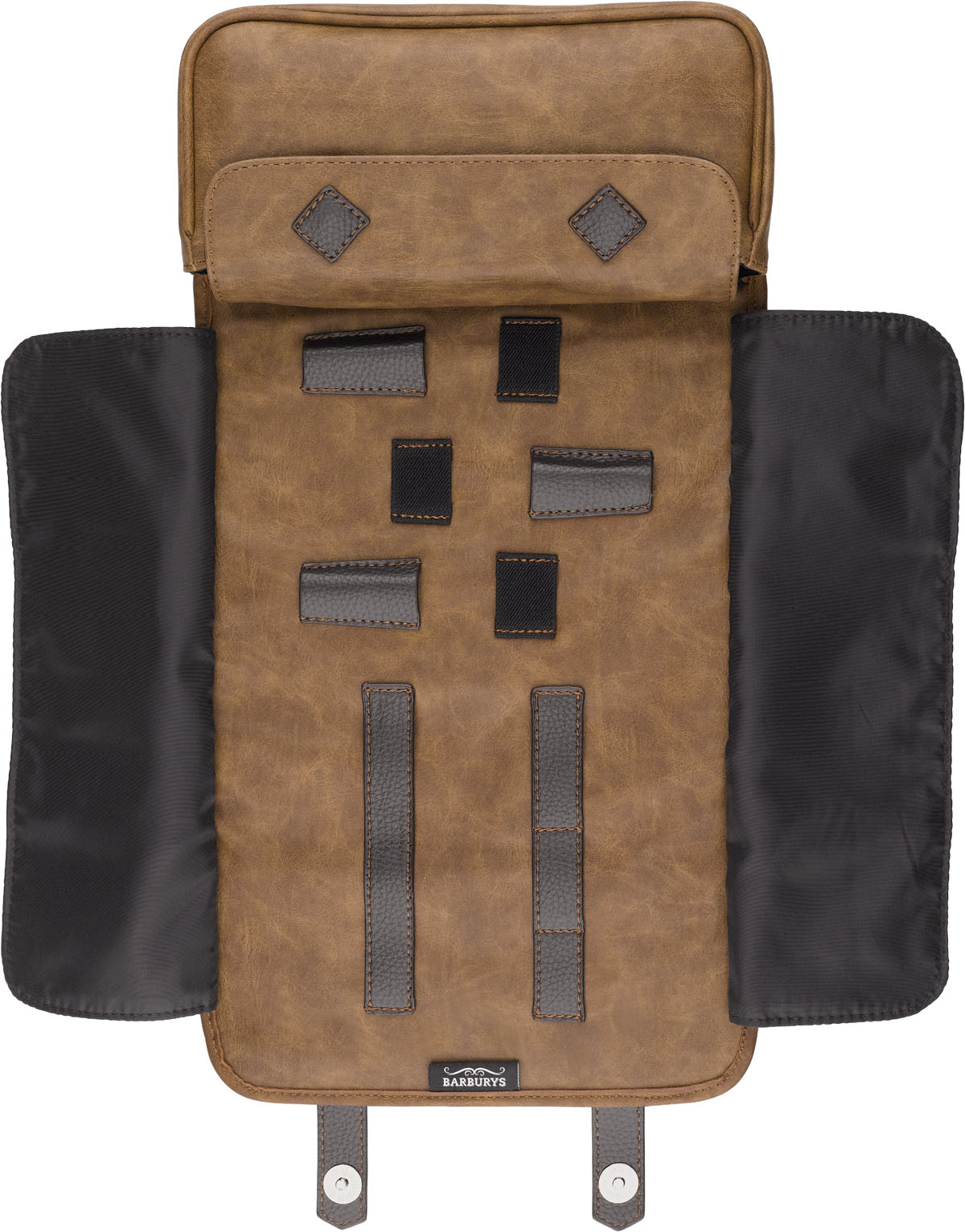  Barburys Buzz Barber Tool Pouch Brown 