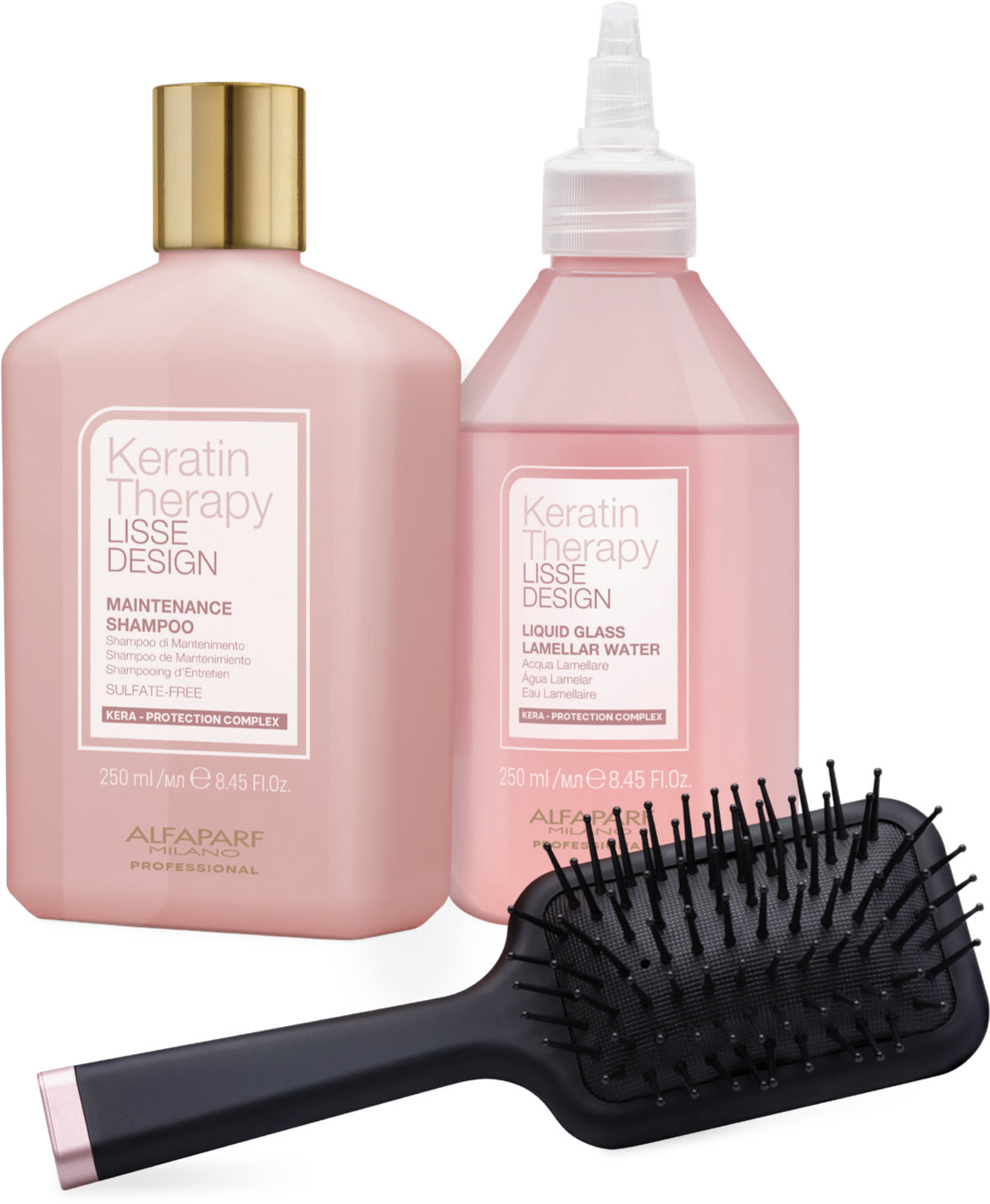  Alfaparf Milano Gift Set Keratin Therapy Lisse Design Glass Hair 