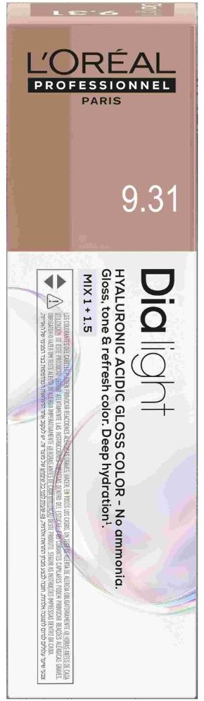  Loreal Dialight 9.31 Very Light Gold Ash Blonde 