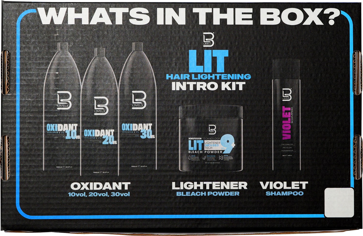  L3VEL3 LIT Hair Lightening Intro Kit 
