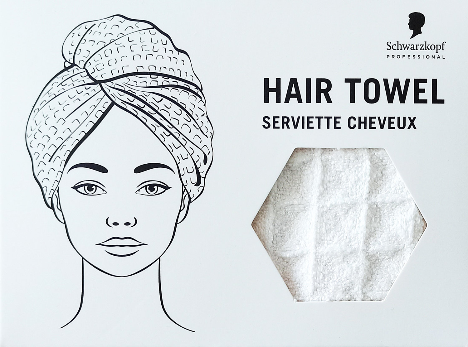  Schwarzkopf Hair Towel White 
