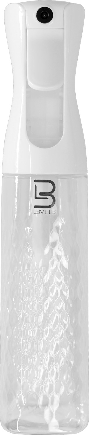  L3VEL3 Beveled Spray Bottle White/Transparent 