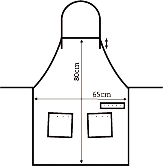 Barburys Mascul PU Leather Barber Apron 